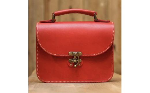 バッグ 2way レッド 蝶モチーフ ヌメ革 バッグ 鞄 かばん カバン レディース メンズ おでかけ おしゃれ おすすめ 贈答 ギフト プレゼント お祝い 贈り物 HARUHINO 奈良県 奈良市
