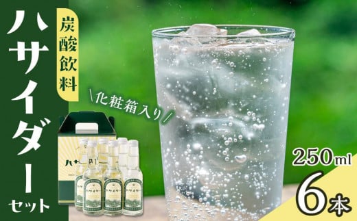 炭酸飲料 サイダー セット 6本 × 250ml ハサイダー 箱入り