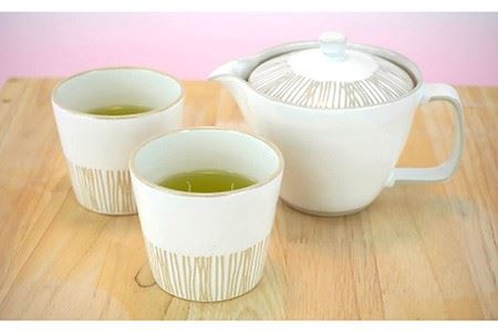 【波佐見焼】櫛目十草粉引ポット・カップ 急須 ティーカップ 湯飲み 食器 皿 【馬徳陶苑】 [ZD11] 波佐見焼