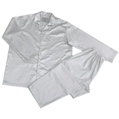 【ふるさと納税】【シングル】プレミアム掛け布団カバー&パジャマ(男女兼用Mサイズ)2点セット　色:プラチナグレー【1215835】