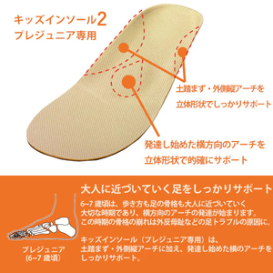 【株式会社 村井】キッズインソール２　プレジュニア専用 6～7歳