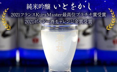 日本酒 スパークリングワイン風！純米吟醸 いとをかし 活性うすにごり 500ml×4本 gs-0063