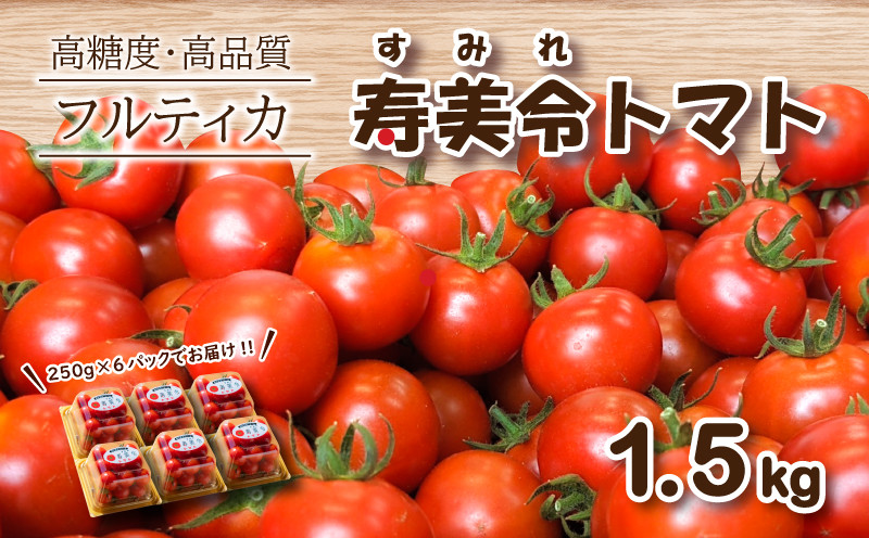 
            寿美令トマト フルーツトマト 1.5kg ( 250gパック×6個 ) 選べる 発送 月 野菜 新鮮 プチトマト 期間限定 小分け 季節限定 トマト 下関 山口
          