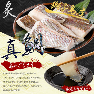 獅子島産 百年漁師の真鯛 炙り刺身サク (約100g×6パック) 【島のごちそう】gochi-1330