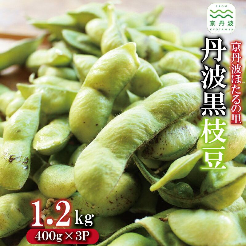 【ふるさと納税】京丹波ほたるの里の丹波黒枝豆 さや 1.2kg 【 季節限定 おつまみ 枝豆 えだまめ 黒豆 ご当地グルメ 特産品 京都 京丹波町産 丹波黒大豆 栽培地域限定 】 ※北海道・沖縄・その他離島は配送不可