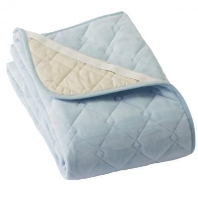 ふるさと納税 泉大津市 マイクロマティーク(R)使用　ファルベ敷きパッド　【セミダブル】サックス　1枚　KZ22313　SA