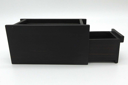 小さな賽銭箱（黒檀） サイズ:縦150mm×横75mm×高さ75mm KT-7-2 徳島 那賀 徳島 那賀 貯金箱 賽銭箱型貯金箱 おさいせん お賽銭 紫檀 アンティーク調 高級感 インテリア 貯金 