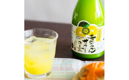 松浦 サワーの素3本セット 【本家松浦酒造】　生リキュール　フルーティ　すだち　ゆず　青みかん　ロック　ソーダ割り　お湯割り　カクテル　サワー