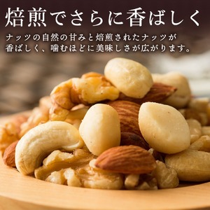 【ふるさと納税】 焙煎ミックスナッツ(3種の有塩) 500g 送料無料 ［ 無塩 無添加 アーモンド くるみ カシューナッツ テーブルナッツ 小分け 菓子材料 nuts 国内加工 おつまみ セット 返