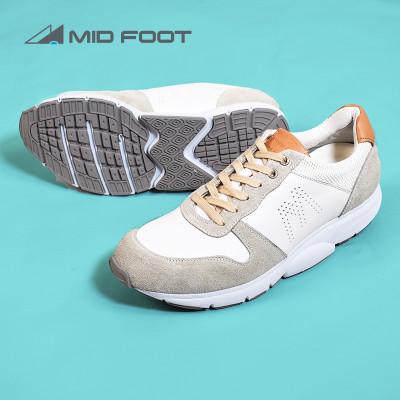 ふるさと納税 大和郡山市 ミッドフット 25.0cm WHITE(ホワイト) レザースニーカー 紳士靴 牛革 MF001JM