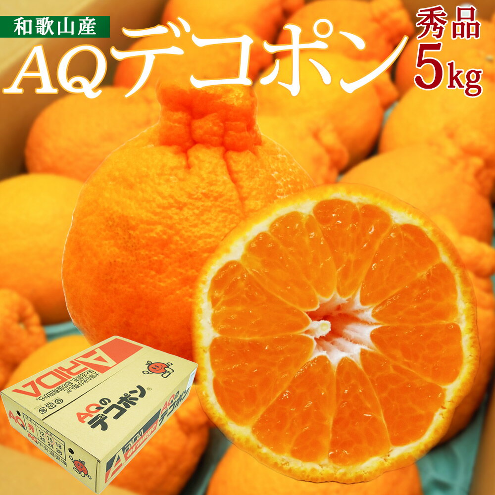 【ふるさと納税】【2026年先行予約】和歌山県産 AQ デコポン 5kg 秀品 (12～24玉)【デコポン 不知火 しらぬい】