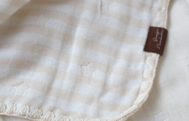 【eclat bebe】泉州南部織 4重ガーゼマルチケット（BeWh/Sサイズ） G1909