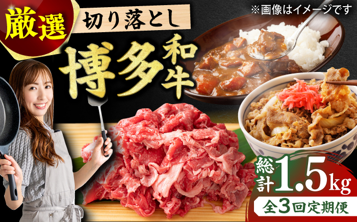 
【3回定期便】【和牛の旨味を堪能！】博多和牛切り落とし500g 肉 にく ニク お肉 牛肉 博多和牛 黒毛和牛 赤身 薄切り 切り落とし 肩 バラ 国産 カレー 牛丼 肉じゃが 福岡 化粧箱入り 冷凍 広川町/株式会社MEAT PLUS [AFBO074]
