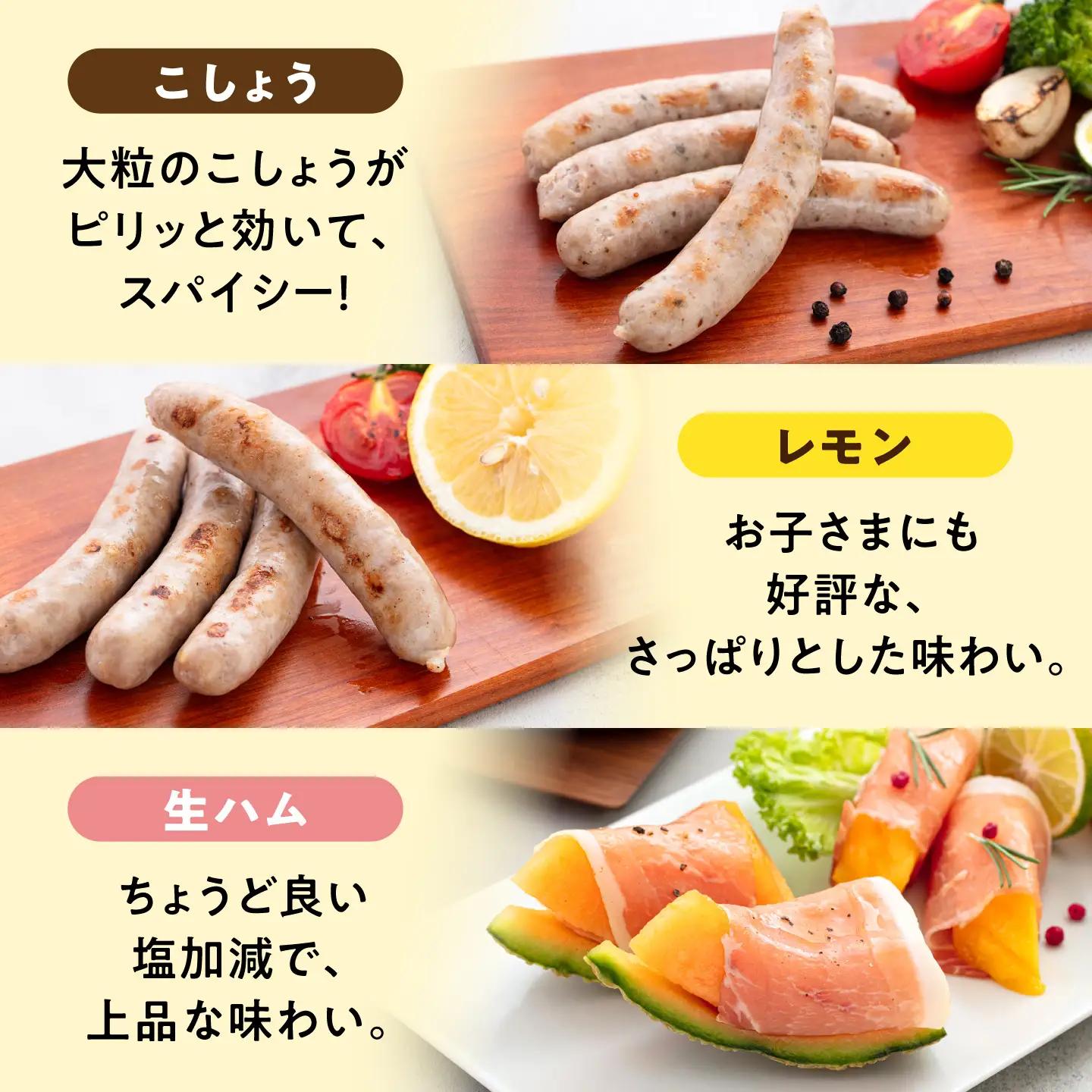 ウインナー 5種 生ハム セット ソーセージ ［AAC004］あらびきソーセージ
