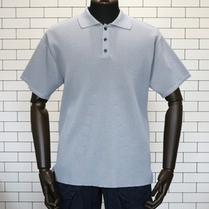 体にやさしいニットポロシャツ グレーL 新潟県 五泉市 有限会社桜井メリヤス工場