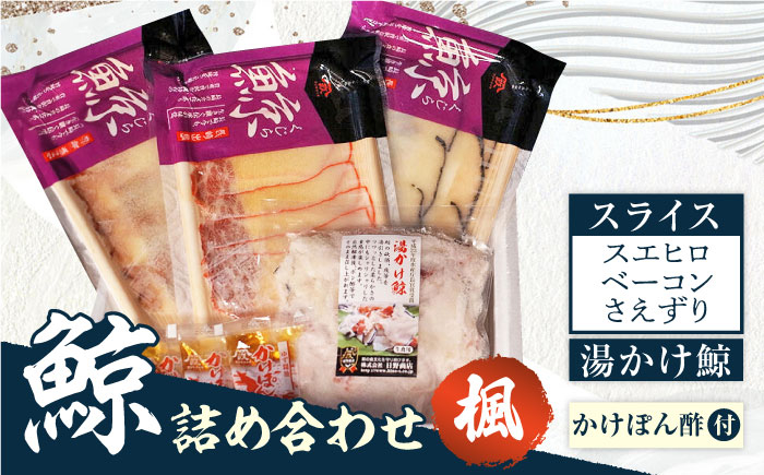 
            長崎鯨詰合せ 楓 （かえで） 長崎県/長崎漁港水産加工団地協同組合 [42ZZAD044] 鯨 ベーコン スライス くじら クジラベーコン さえずり 食べ比べ お祝い セット 冷凍 長崎
          
