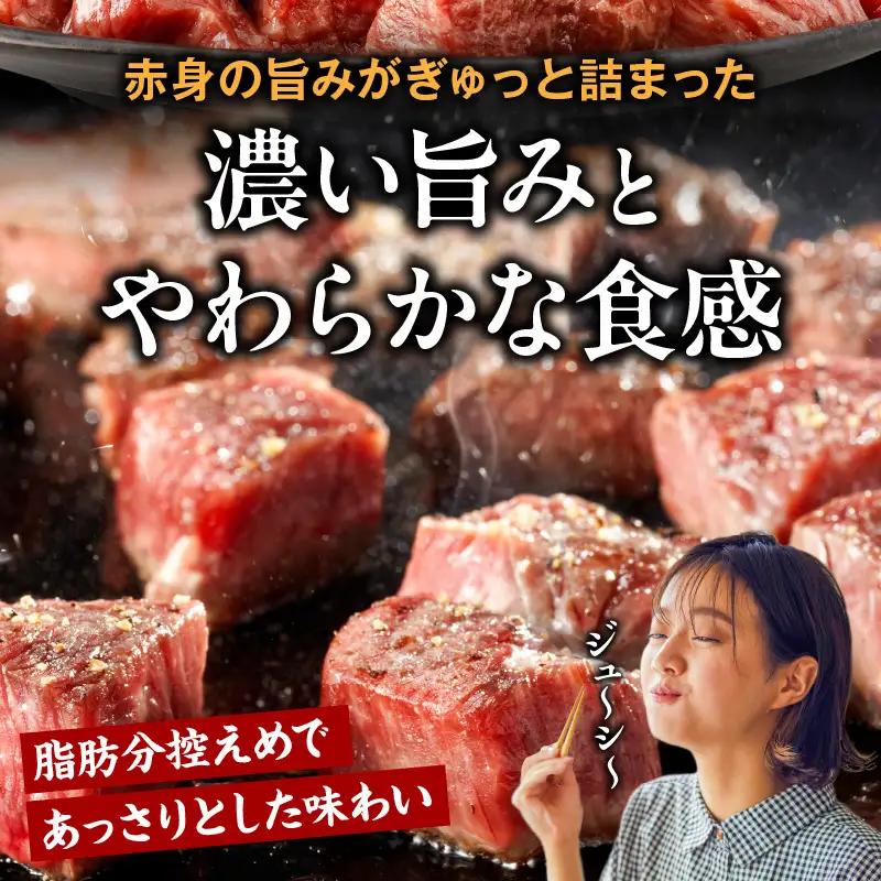 牛肉 赤身 牛肉[宮崎牛 サイコロステーキ 1kg]