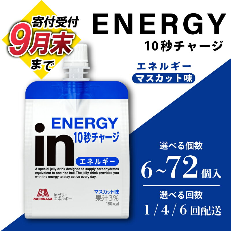 【ふるさと納税】 【9月30日掲載終了】 inゼリー エネルギー 《選べる個数・回数》 マスカット味 インゼリー ゼリー まとめ買い 森永製菓 栄養補給 スポーツ エネルギー補給 小腹 非常食 保存食 災害用品 災害対策 常備食 備蓄 手軽 簡単 常温保存 三島市 静岡県