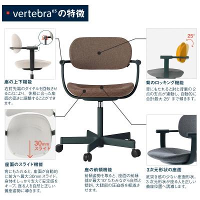 ふるさと納税 近江八幡市 イトーキ『バーテブラ03』5本脚  フレーム:ダークグリーン SD張地:アンバー |  | 02