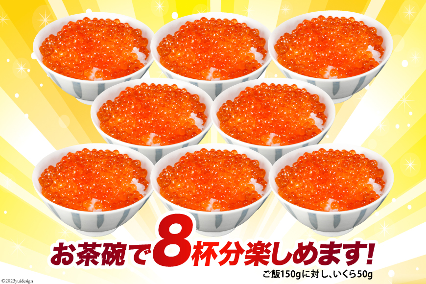 定期便 《6ヶ月連続お届け》鮭 いくら 醤油漬け 400g (200g×2p)×6回 総計2.4kg [宮城東洋 宮城県 気仙沼市 20563035]魚介 イクラ さけ サケ 鮭 冷凍 小分け 醤油 