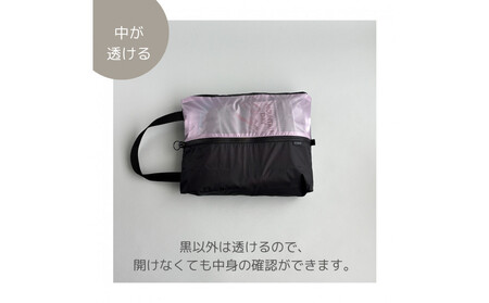 【Sサイズ・ラベンダー】ガバッと開く！撥水ナイロン上履き袋　シューズケース　着替え入れ