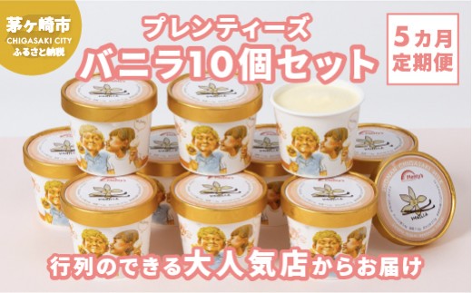 
                  5ヵ月定期便 プレンティーズ バニラ 10個セット アイス アイスクリーム 氷菓 バニラアイス バニラ味 バニラ フレーバー バニラビーンズ スタンダードバニラ ローカルアイス ご当地グルメ お取り寄せ 送料無料 神奈川県 茅ヶ崎市
                