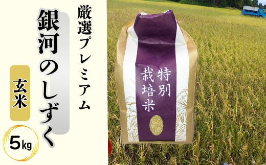 ＜ 令和8年産 予約受付 ＞ 銀河のしずく 厳選プレミアム 玄米 5kg 【2232】