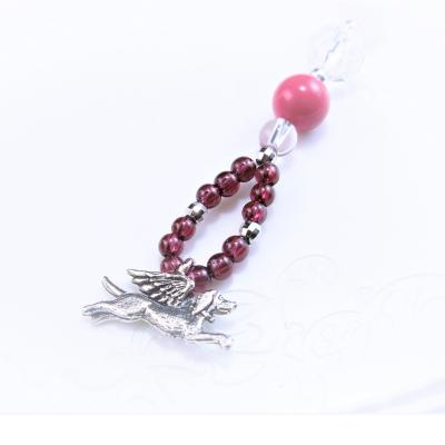 ふるさと納税 泉佐野市 オリジナル根付・お守り「ワンコの見守りA(シルバー&アメシスト)」 099H2177 |  | 01