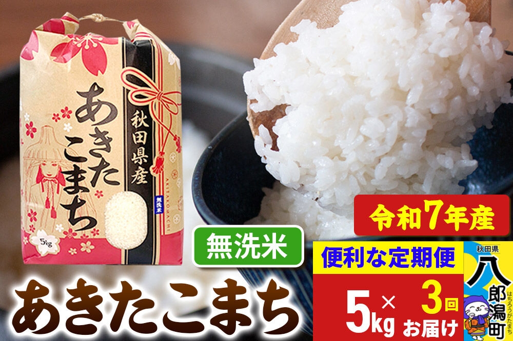 
                  《定期便3ヶ月》 あきたこまち 5kg【無洗米】令和7年産 秋田県産 こまちライン [こまちライン あきたこまち ブランド米 お米 白米 精米 無洗米 米どころ 秋田 秋田県産]
                