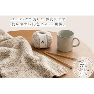 ふるさと納税 江南市 あみもねっと アルパカ天然色並太 8番色 10玉セット |  | 01