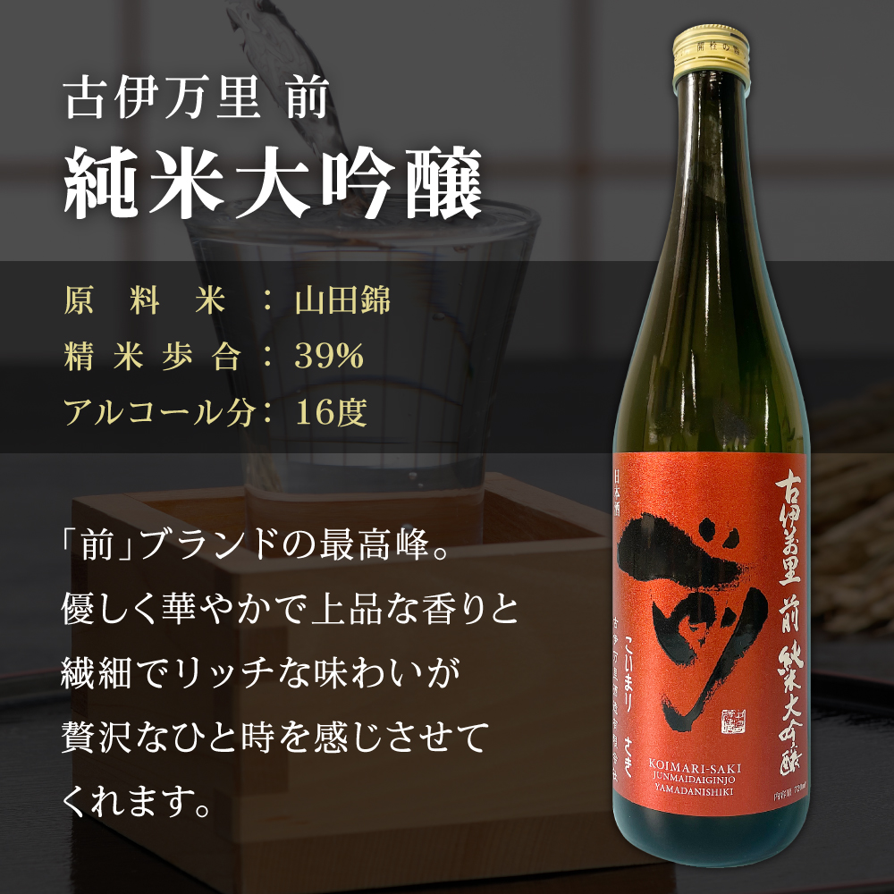 「前」純米大吟醸 一升瓶 JALファーストクラスに採用！ D206_イメージ2