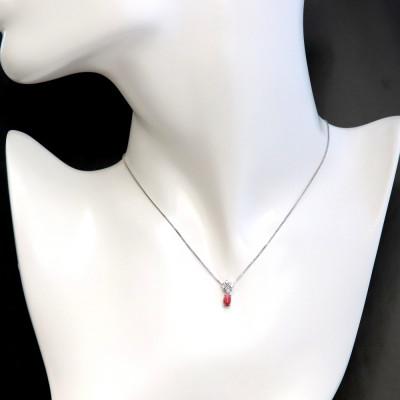 ふるさと納税 山梨市 プラチナ コンクパールペンダント【C0.50ct Up・D0.08ct】45cm |  | 02