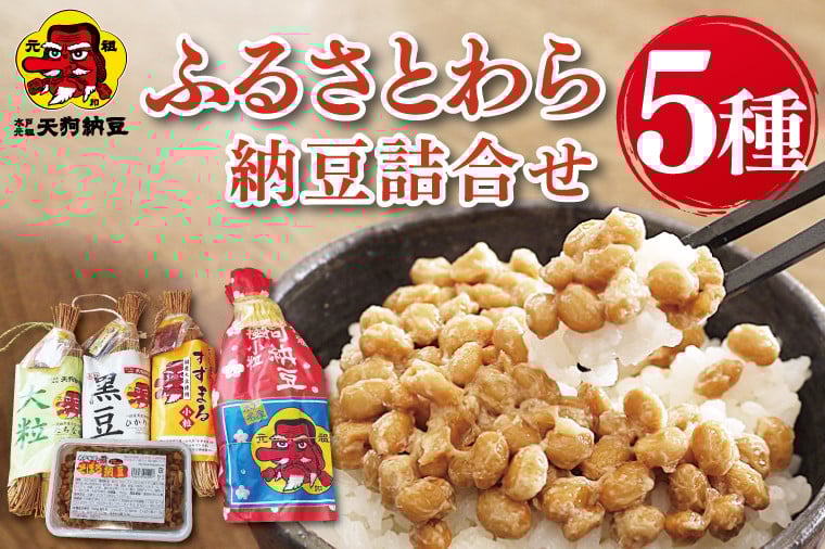 
            【天狗納豆】ふるさとわら納豆詰合せ【納豆 なっとう 老舗 小粒 大粒 極小粒 黒豆大粒 大豆 朝食 ご飯 水戸市 水戸 茨城県 ソウルフード 食べ比べセット 20000円以内 2万円以内】（DQ-11）
          
