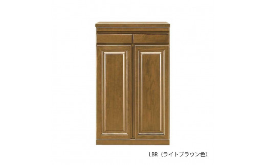 60幅 家具調仏壇 ハイタイプ 日本製 仏具 開き戸 カウンター付き 60センチ【LBR（ライトブラウン色）】