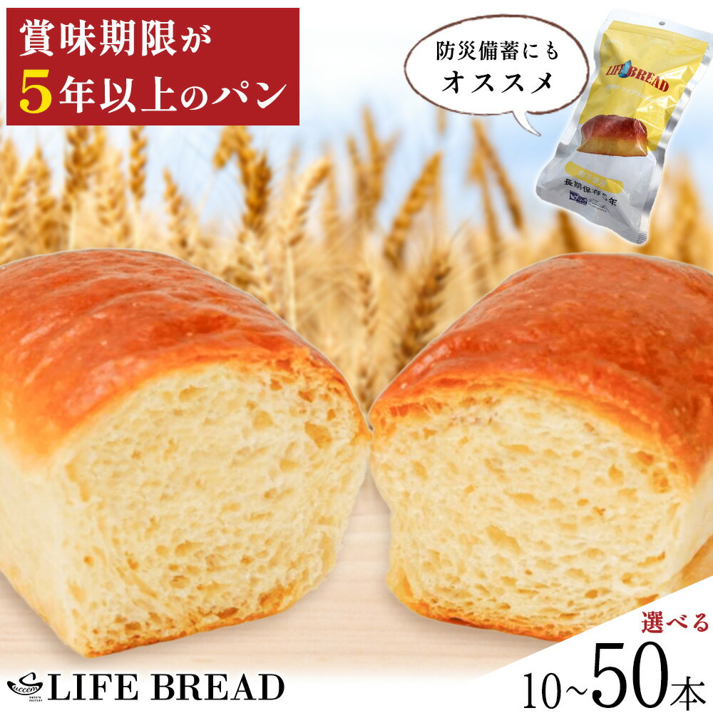【ふるさと納税】LIFEBREAD 選べる 10本 20本 50本 110g サクセム株式会社《30日以内に出荷予定(土日祝除く)》和歌山県 紀の川市 防災備蓄 賞味期限5年以上 ライフブレッド ブレッド