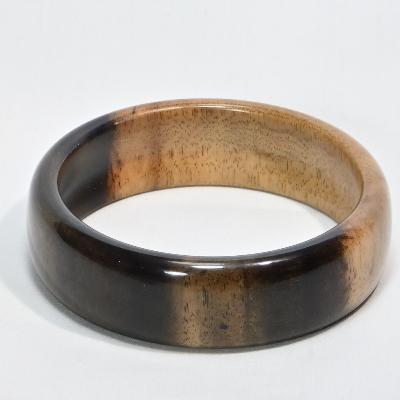 ふるさと納税 都留市 木製黒柿バングル　サイズ66mm |  | 01