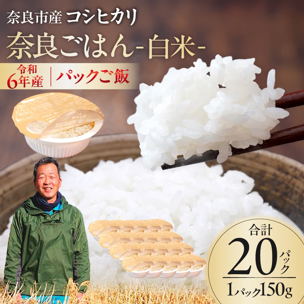 【ふるさと納税】レトルトパックご飯（白米）150g × 20個 極み大粒 コシヒカリ 14-010 パックご飯 パックライス ご飯 ご飯パック ごはんパック パック レトルト 米 備蓄米 備蓄 防災 備蓄品 備蓄 食料