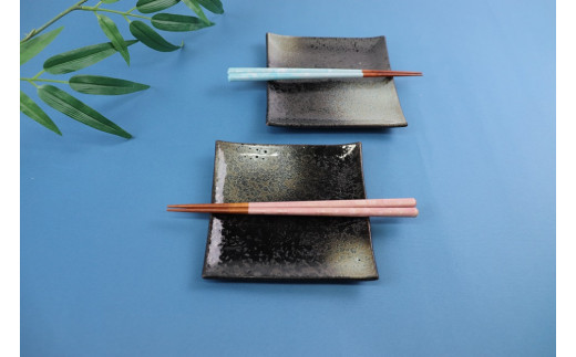 【食洗器対応・滑り止め加工済】若狭塗箸 『本漆美麗桜貝ちらし』 桐箱2膳入 [BFAL012]