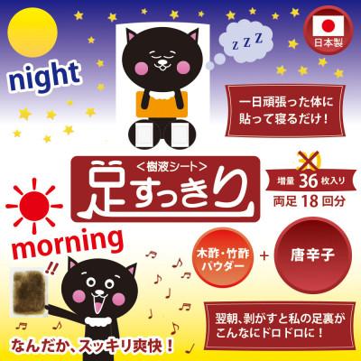 ふるさと納税 海南市 《樹液シート》足すっきり　36枚入増量タイプ(唐辛子)