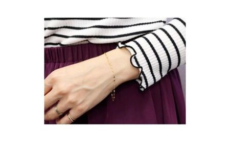 純金 24金 ブレスレット レディース チェーンのみ ペタルチェーン ゴールド 24K チェーン 16cm k24 地金 宝石なし 人気