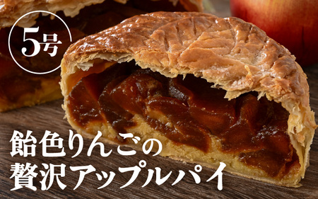【数量限定】飴色りんごの贅沢アップルパイ 5号ホール：直径15cm (4〜5人前) 850g 【アップルパイ りんご ケーキ 焼き菓子 スイーツ デザート 果物 フルーツケーキ 洋菓子 贈答 ギフト】 [A-5210]