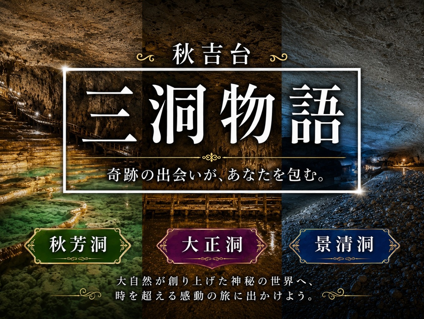 
三洞周遊共通チケット「秋吉台三洞物語」（大人）
