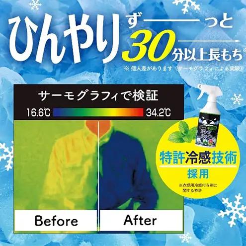 ひんやりシャツシャワー＆ひんやりシャツシャワーストロング 2本セット 夏 暑さ対策 冷感 爽快感 冷涼感 汗臭 加齢臭 消臭 除菌効果 スプレー ミント 節電 節電対策 東京都 墨田区