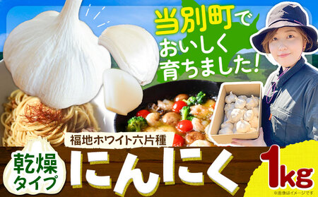 [1-81]【令和8年先行受付】にんにく（福地ホワイト六片種）1kg | にんにく ニンニク 乾燥にんにく 国産にんにく 北海道にんにく