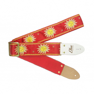 【ギターストラップ】Elara Straps Sun Dance Red(White)　ギター　ベース　アコースティックギター　アコギ　エレキギター　エレキ　ギターストラップ　ベースストラップ　エララストラップ