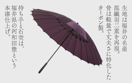 【辛子】蛇の目洋傘　雨傘(親骨60㎝) [N-035008_02]