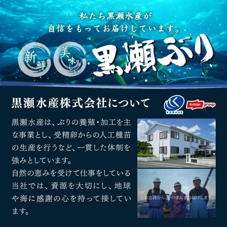 【5月発送】活じめ！黒瀬ぶりカマ（5枚入）（800g～1.2kg前後）_K001-015-2605