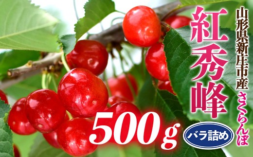 
                  山形県 新庄市産 柏倉さん家の紅秀峰 500g バラ詰め サクランボ 果物 くだもの フルーツ デザート さくらんぼ 贈答 贈り物 ギフト プレゼント 中元  家庭用 自宅用 F3S-2823
                