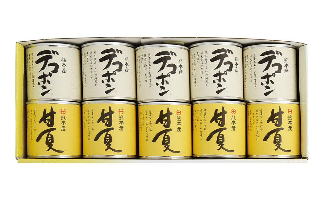 【1ヶ月毎3回定期便】 デコポン甘夏缶詰セット 10缶入（各5缶）×3回 果物 柑橘 フルーツ