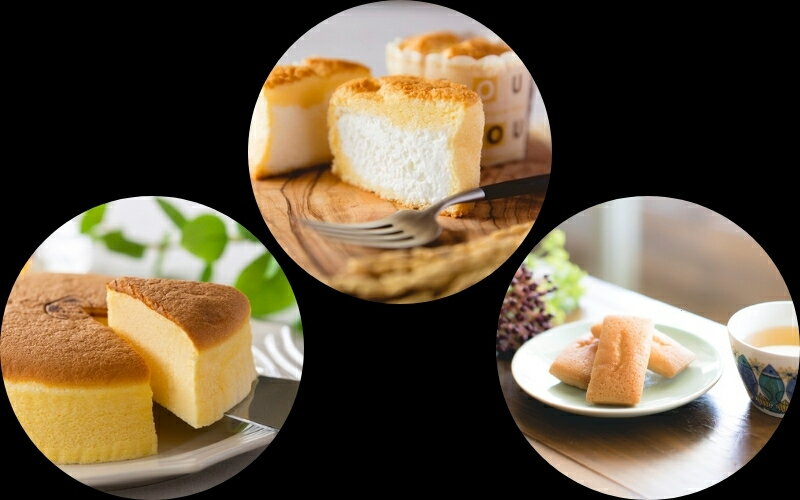 【ふるさと納税】こめ油と米粉のスイーツ詰合せ（なめらかクリームチーズスフレ・うるおいミニ生シフォン・もっちりフィナンシェ）